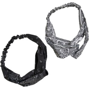 Urban Classics Bandana print Zwart & Wit tb5124