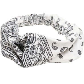 Urban Classics Bandana print Hoofdband Wit tb5124