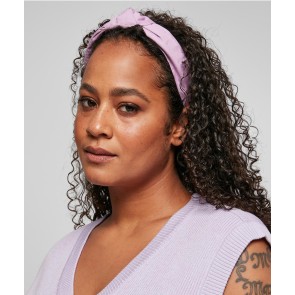 Urban Classics Lichte Hoofdband met Knoop set van 2 Lilac & Zwart
