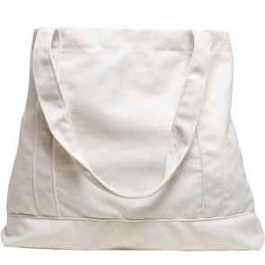 Urban Classics TB5108 canvas draagtas met logo wit achterkant