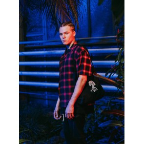 Urban Classics TB5108 canvas draagtas met twee draagbanden zwart 