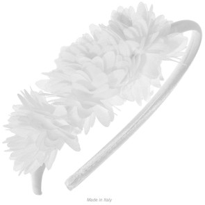Alista Dancer Basics  Alista Satijnen Haarband met witte Bloemen