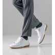 Anna Kern Suny 4040 Heren Witte Nappa-Canvas Danssneakers met Splitzool