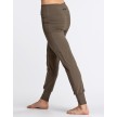 temps danse alto dansbroek met enkelboorden donkerbruin wenge kleur