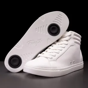 Fuego Danssneakers Fuego Hoge Witte Danssneakers met Spinpoint