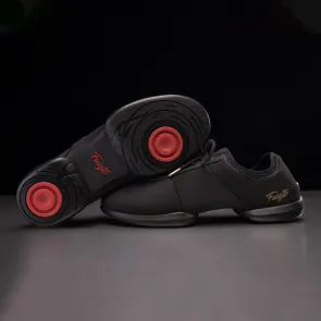 Fuego Danssneakers Splitzool Volledig Zwart