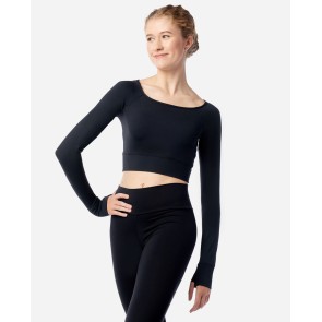 LULLI LUB835 Juniper crop top met lange mouwen