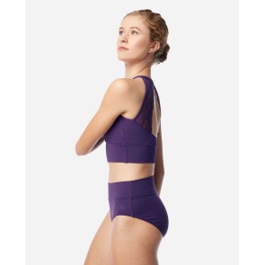 Lulli Dames High Neck Crop Top Norah zijkant
