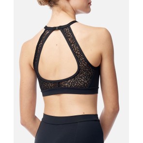Lulli Dames High Neck Crop Top Ada rug