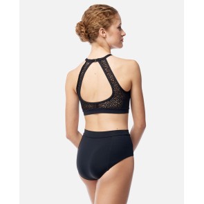 Lulli Dames High Neck Crop Top Ada achter