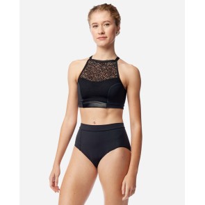Lulli Dames High Waist Briefs Olive voorkant
