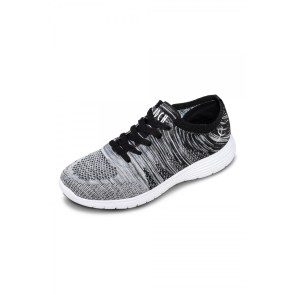 Bloch Omnia S0926G Meisjes Zwart met Witte Danssneaker met Doorlopende Zool