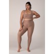 Bloch ZCO1802 square neck crop top beige