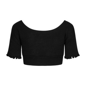 Rumpf RU2715 warm up top zwart ronde hals 