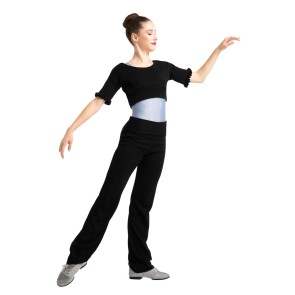 Rumpf RU2715 warm up top zwart zijkant 