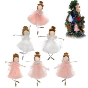 Alista F980108 Ballerina kerstboomhanger wit of roze