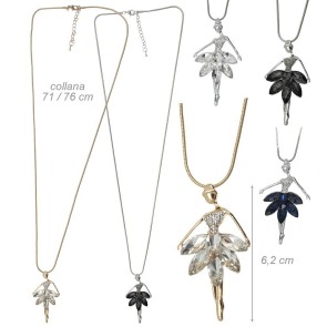 Alista Dancer Basics  Alista Ketting Ballerina met Strass Steentjes