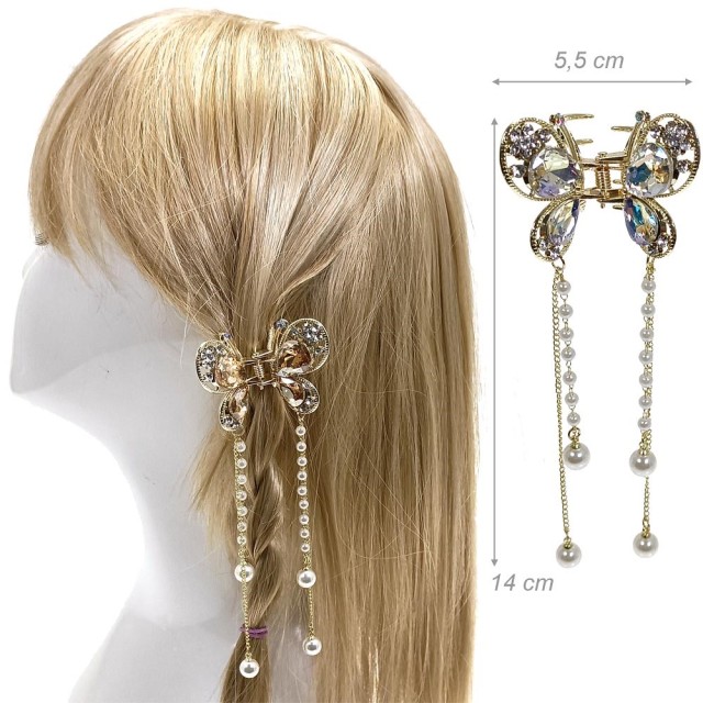 Alista Dancer Basics  Alista Vlinder Haarclip met Kristallen