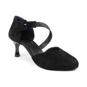 Portdance PD126 Dames Nubuck Dansschoenen met Zwarte Strips