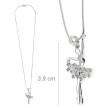 Alista Ballerina Metalen Ketting met Strass Steentjes