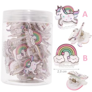 Alista Dancer Basics  Alista Eenhoorn en Regenboog Minitang Haarclip
